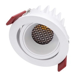 Φωτιστικό Οροφής - Σποτ Χωνευτό Leo-R 60285 10W Led Φ8,5x6,6cm White GloboStar