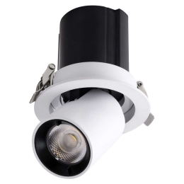 Φωτιστικό Οροφής - Σποτ Χωνευτό Virgo-S 60302 7W Led Φ9x9cm White-Black GloboStar