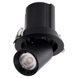 Φωτιστικό Οροφής - Σποτ Χωνευτό Virgo-S 60305 7W Led Φ9x9cm Black GloboStar