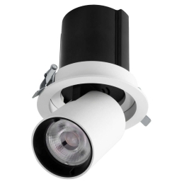 Φωτιστικό Οροφής - Σποτ Χωνευτό Virgo-M 60307 12W Led Φ11x11,5cm White-Black GloboStar