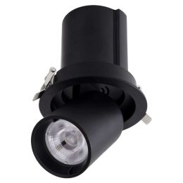 Φωτιστικό Οροφής - Σποτ Χωνευτό Virgo-M 60308 12W Led Φ11x11,5cm Black GloboStar