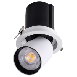Φωτιστικό Οροφής - Σποτ Χωνευτό Virgo-B 60310 20W Led Φ13,5x14cm White-Black GloboStar