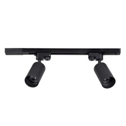 Φωτιστικό Οροφής - Σποτ Leo 60354 2xGU10 50,5x6x20cm Black GloboStar