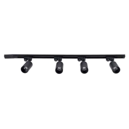 Φωτιστικό Οροφής - Σποτ Leo 60356 4xGU10 100x6x20cm Black GloboStar