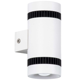Φωτιστικό Τοίχου - Απλίκα Cannonal 60575 5x6,5x11cm Up&Down Led 1150lm 10W 2700K White-Black GloboStar