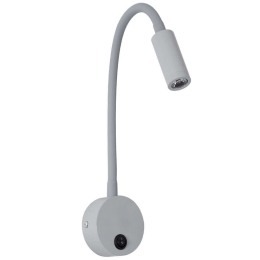 Φωτιστικό Τοίχου - Απλίκα Goose 60877 6,5x15x24,5cm Led 300lm 3W 4500K Grey Globostar
