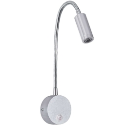 Φωτιστικό Τοίχου - Απλίκα Goose 60879 6,5x15x24,5cm Led 300lm 3W 4500K Nickel Globostar