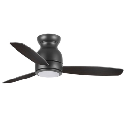 Ανεμιστήρας Οροφής Με Φως 01418 3000K, 4000K, 5000K 132x28cm Black-Walnut Luma Διάμετρος 132cm