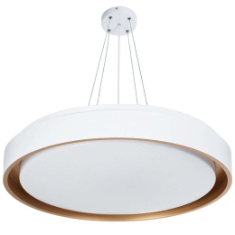 Φωτιστικό Οροφής Barchetta 61048-P Φ48cm Με Τηλεχειριστήριο Dim Led 8306lm 72W White-Gold GloboStar