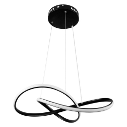 Φωτιστικό Οροφής Dexter 61049 Led 72W Φ53cm Black GloboStar Αλουμίνιο