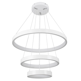 Φωτιστικό Οροφής Nemesis Trio 61168 Led 100W Φ25+40+60cm White GloboStar Μέταλλο