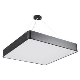 Φωτιστικό Οροφής Πλαφονιέρα Kamala 61208-P Led 75W 60x60x8cm Black GloboStar