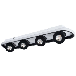 Φωτιστικό Οροφής - Σποτ Nespo 61214 80x13x6,5cm Led 5376lm 48W Black Globostar