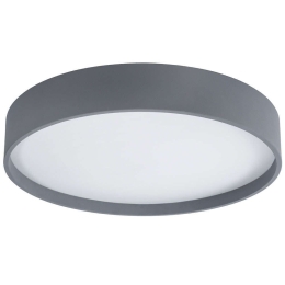 Φωτιστικό Οροφής-Πλαφονιέρα Narnia 61260 Φ60x10cm Με Τηλεχειριστήριο Dim Led 11500lm 100W Grey GloboStar