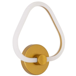 Φωτιστικό Τοίχου-Απλίκα Regina 61342 25x7x28,5cm Led 960lm 8W Gold GloboStar