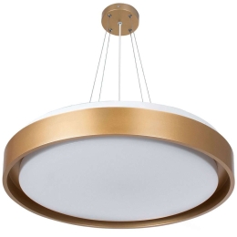 Φωτιστικό Οροφής Barchetta 61399-P Φ48cm Με Τηλεχειριστήριο Dim Led 8306lm 72W Gold GloboStar