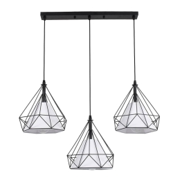 Φωτιστικό Οροφής Eiffel 61569 E27 68x25x130cm Black GloboStar