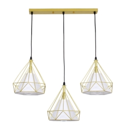 Φωτιστικό Οροφής Eiffel 61571 E27 68x25x130cm Gold GloboStar