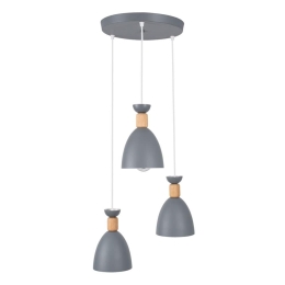 Φωτιστικό Οροφής Ava 61574 E27 35x130cm Grey GloboStar