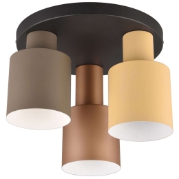 Φωτιστικό Οροφής - Πλαφονιέρα Agudo Φ30x24cm 3xE27 40W Multi Trio Lighting