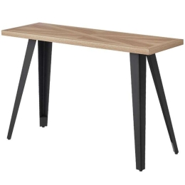 Κονσόλα 627-124-030 120x40x75cm Sonoma-Black Mdf,Μέταλλο
