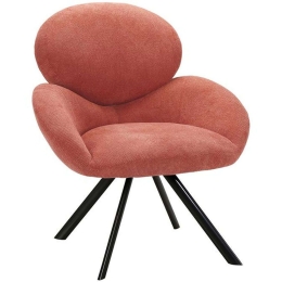 Πολυθρόνα Melany 639-124-004 70x76x89cm Pink-Black