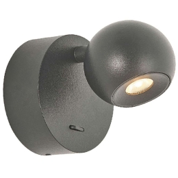 Φωτιστικό Τοίχου - Απλίκα VK/04573/WA/B/W 9x11,1x10,8cm Led 545lm 6W 3000K Black VKLed