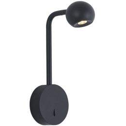 Φωτιστικό Τοίχου - Απλίκα VK/04574/WA/B/W Φ10x14,6x30,5cm Led 545lm 6W 3000K Black VKLed