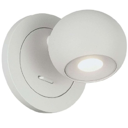 Φωτιστικό Τοίχου - Απλίκα VK/04575/WA/W/W 9x8,6x9,8cm Led 545lm 6W 3000K White VKLed