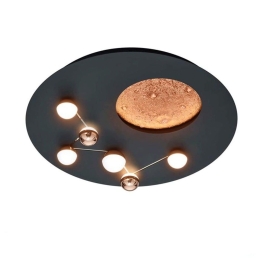 Φωτιστικό Οροφής - Πλαφονιέρα Zodiac 644810132 50x10cm 1xSMD 42W 5100lm Black Trio Lighting