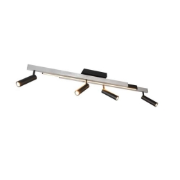 Φωτιστικό Οροφής - Σποτ Zeno 648310505 133x8x23cm Silver-Black Trio Lighting