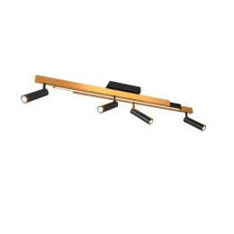 Φωτιστικό Οροφής - Σποτ Zeno 648310580 133x8x23cm Black-Gold Trio Lighting