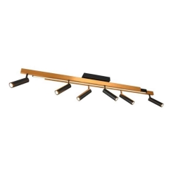Φωτιστικό Οροφής - Σποτ Zeno 648310780 180x8x23cm Black-Gold Trio Lighting