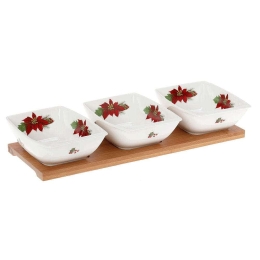 Ορντερβιέρα 3 Θέσεων Poinsettia 3408 65.241.134 Multi Cryspo Trio