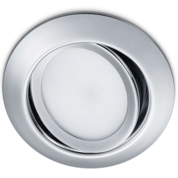 Σποτ Χωνευτό Rila 650310106 Φ8x3cm Led 450Lm 5W 3000K Chrome Trio Lighting Στρόγγυλο