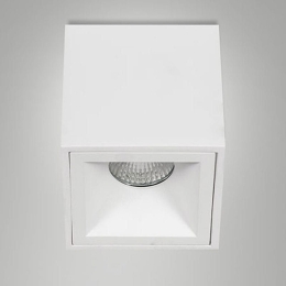 Φωτιστικό Οροφής - Πλαφονιέρα Perez 6584-00-050 GU10 9x9,5cm White Fabas Luce