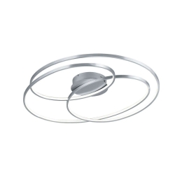 Φωτιστικό Οροφής - Πλαφονιέρα Led Gale 673918007 80x65cm Nickel Trio Lighting Μέταλλο