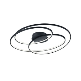 Φωτιστικό Οροφής - Πλαφονιέρα Led Gale 673918032 80x65cm Black Trio Lighting Μέταλλο