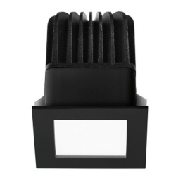 Panel Led Χωνευτό Quito 6826-02-464 Με Driver 3000K 1150lm 6,2x8,2cm Black Fabas Luce Τετράγωνο
