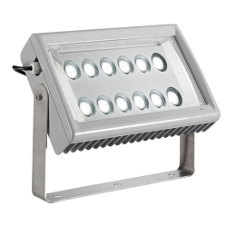 Προβολέας Led Egeo 6915-04-024 106W Asymmetric 4000K 12650lm IP65 38,4x31,9cm Grey Fabas Luce