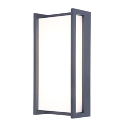 Φωτιστικό Τοίχου Qubo 5193013118 LED 17.3W 4000K 1300Lm 11x22cm Dark Grey Lutec