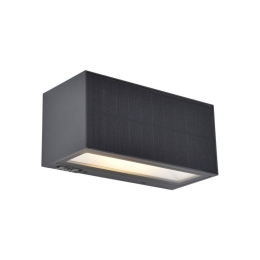 Φωτιστικό Τοίχου Ηλιακό Inka 6989101118 LED 10W 3000K 900Lm 8x18x8,9cm Dark Grey Lutec