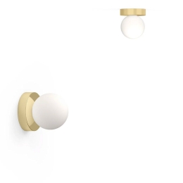 Φωτιστικό Τοίχου Bola Sphere Flush 5 10912 12,7x13,5cm Dim Led 305lm 6W Brass Pablo Designs