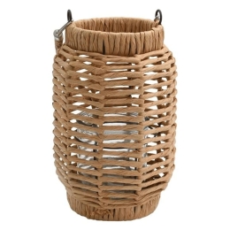 Φανάρι Ψάθινο Umeko 726-124-015 25x31cm Natural Ψάθα
