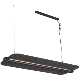 Φωτιστικό Οροφής - Ράγα Mute VK/04563/132/B-G/W/DA 132,2x50x5,7cm Led 7200lm 60W 3000K Black-Grey VKLed
