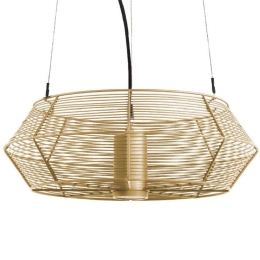 Φωτιστικό Οροφής VK/01118/PE/GD/45 Φ45x170cm 1xGu10 12W Gold VKLed