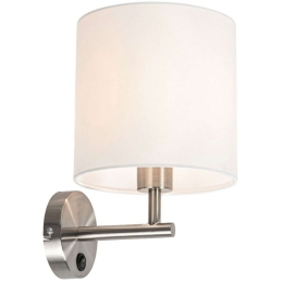 Φωτιστικό Τοίχου - Απλίκα VK/03312/WA/MCW Φ20x23x31cm E27 20W Silver-White VKLed