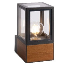 Φωτιστικό Τοίχου - Απλίκα Natu VK/01116/WD 10,4x13,5x22cm E27 15W Natural-Anthracite VKLed