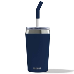 Ποτήρι Θερμός Με Καλαμάκι Helia 6015.20 450ml Blue Sigg