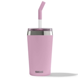 Ποτήρι Θερμός Με Καλαμάκι Helia 6015.30 450ml Pink Sigg